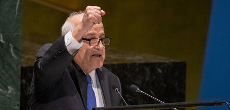 Kämpferisch in die Zukunft: Der palästinensische UN-Botschafter ...