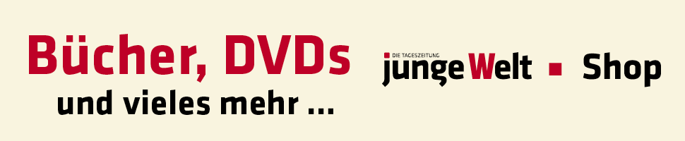 Einkaufen im Shop der Tageszeitung junge Welt