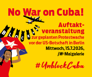No War on Cuba! Auftakt zur geplanten Protestwache