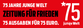 75 Ausgaben junge Welt für 75 €