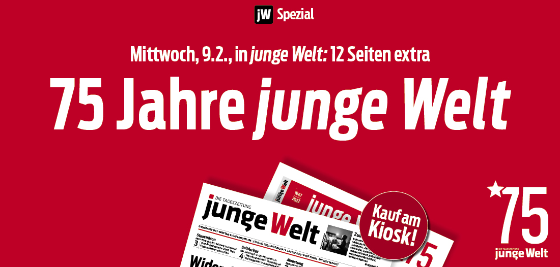 75 Jahre Tageszeitung junge Welt