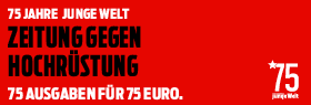 75 Ausgaben junge Welt für 75 €