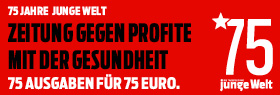 75 Ausgaben junge Welt für 75 €