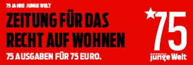 75 Ausgaben junge Welt für 75 €