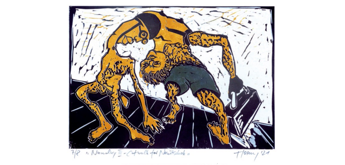 Hartmut Hornung, Ahlbeck, Bild 3 »Nawalnys blaues Höschen« 50 x