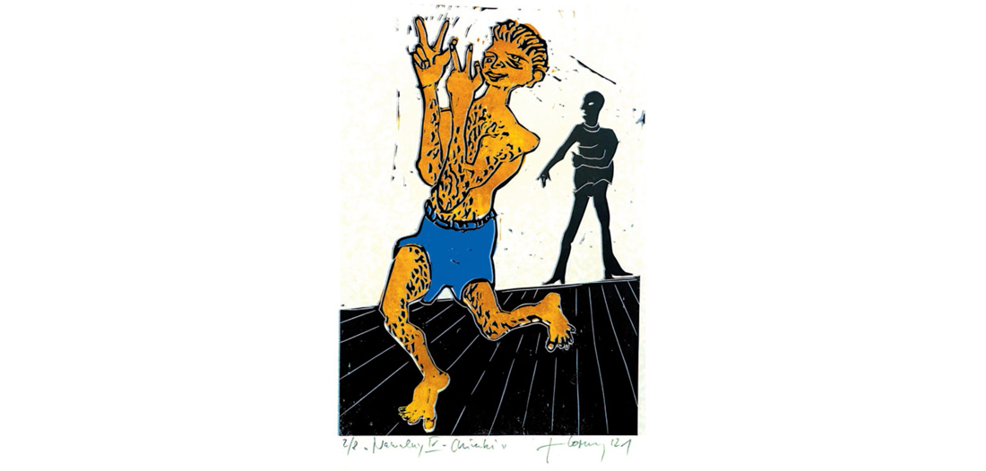 Hartmut Hornung, Ahlbeck, Bild 4 »Nawalnys blaues Höschen« 40 x