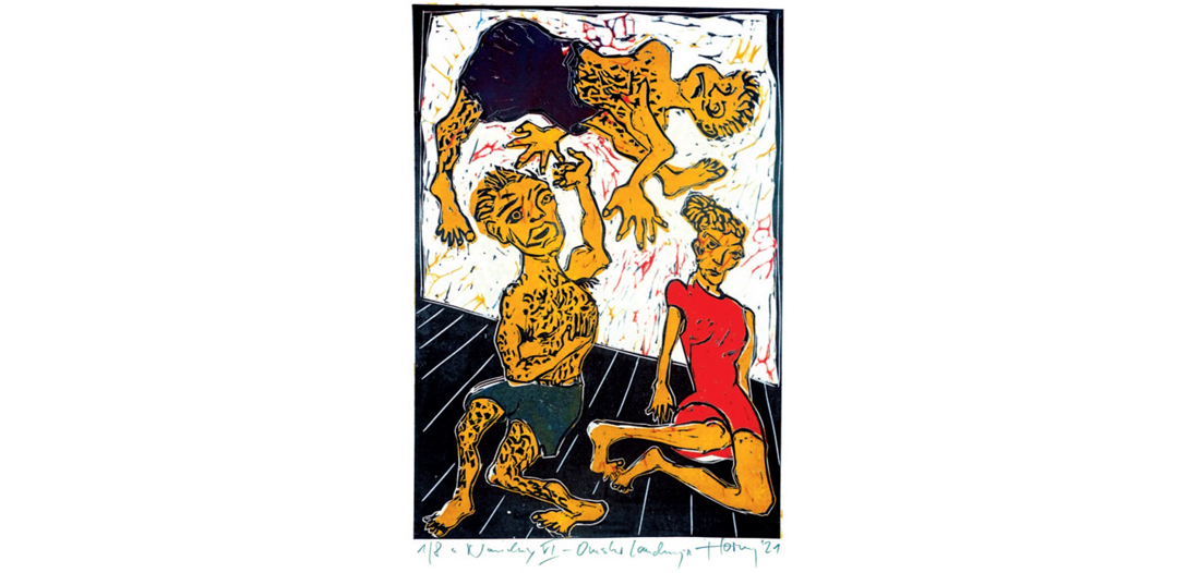 Hartmut Hornung, Ahlbeck, Bild 6 »Nawalnys blaues Höschen« 40 x