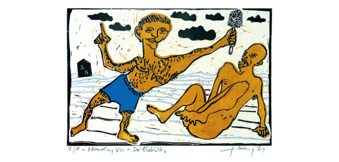 Hartmut Hornung, Ahlbeck, Bild 8 »Nawalnys blaues Höschen« 40 x