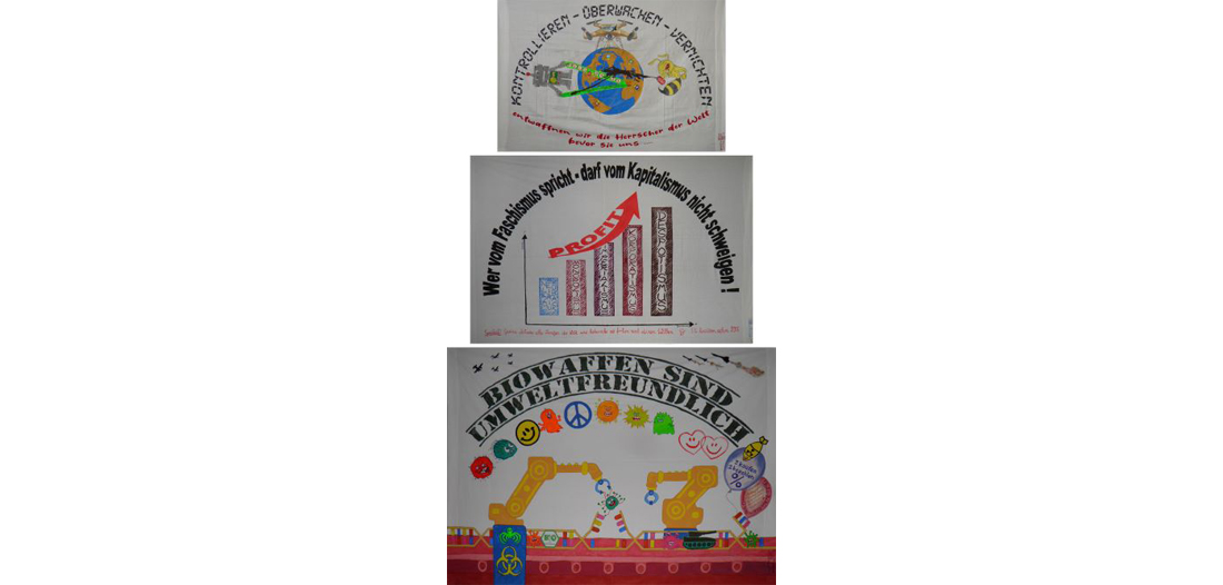 SMarco Schaub, Gera, Bild 1 »Friedensbanner Ostermarsch«, 50 x 7