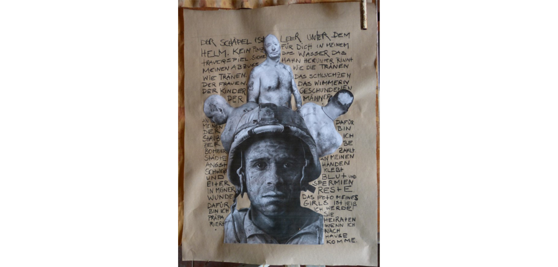 Luise Schwab, Bild 1 »The Unknown Soldier«, 42 x 56 cm, Papier u