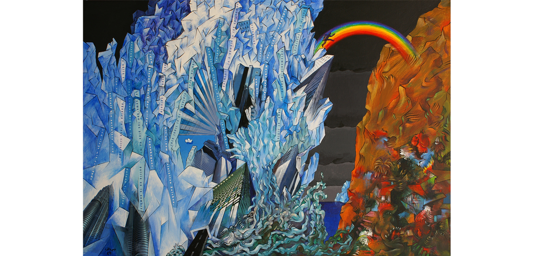 Rudolf Sittner, Cottbus, Bild 2 »Rettungsversuch«, 70 x 100, Acr