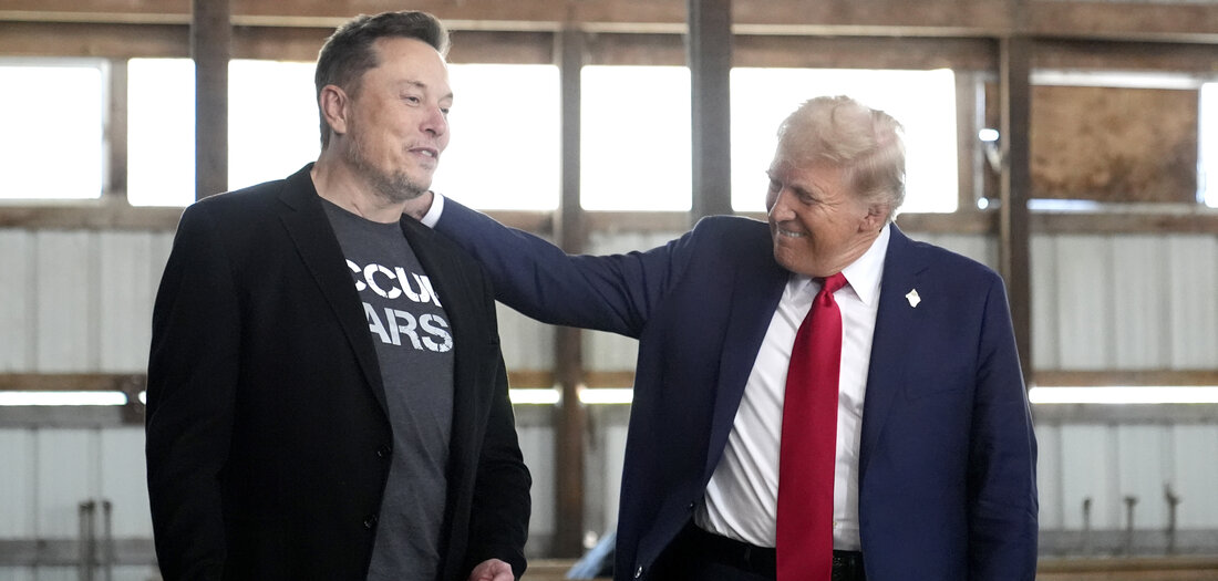 Porträt: Rosenkrieger des Tages: Trump und Musk