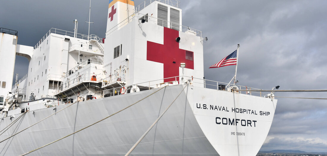 Porträt: Testballon des Tages: US-Lazarettschiff