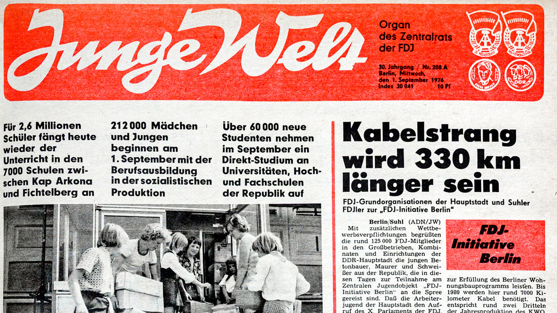 Porträt: Gegenddarstellung: jW-Jubilare