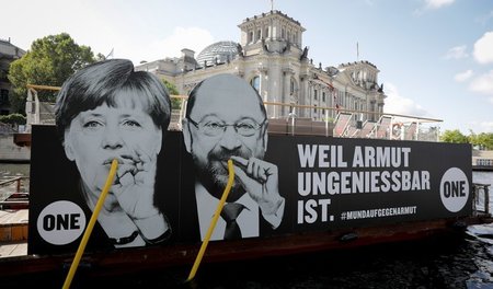 Protest der Organisation One am 18. September in Berlin Protest der Organisation One am 18. September in Berlin