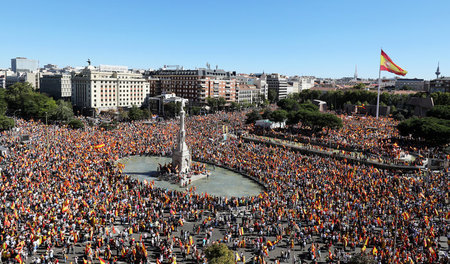 Demonstration im Sinne Madrids: Am Samstag gingen in Barcelona H...