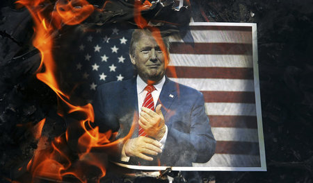 Protest gegen Donald Trump am 27. September in Teheran