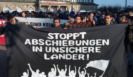 Flüchtlingsprotest in Dresden, Dezember 2016: Geht es nach den c...