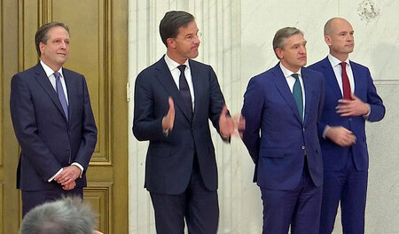 Große Koalition: Ministerpräsident Mark Rutte stellt am Dienstag...