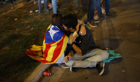 Zehntausende Menschen wollten in Barcelona die Unabhängigkeit fe...