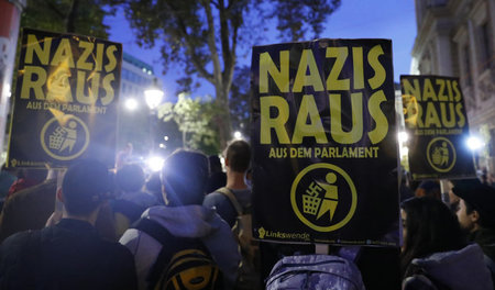 Protest gegen Rechts am vergangenen Freitag in Wien