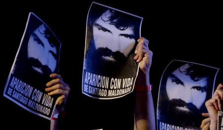 Protest gegen das »Verschwinden« von Santiago Maldonado am 1. Se... Protest gegen das »Verschwinden« von Santiago Maldonado am 1. Se...