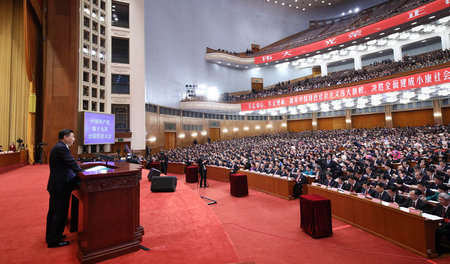 Xi Jinping am 18. Oktober in Beijing beim KP-Kongress