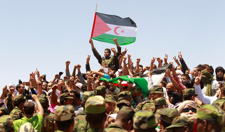 Protest in Algerien gegen die Besetzung der Westsahara (Juni 201...