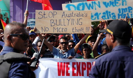 Proteste gegen australische Taktik bei Seegrenzziehung in Osttim...