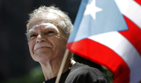 Der Unabhängigkeitskämpfer Oscar Lópe Rivera bei der »Puerto Ric...
