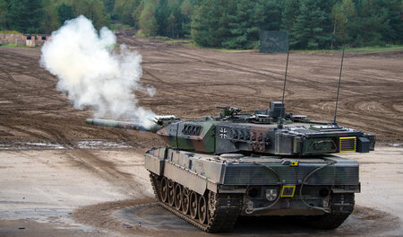 Ein Kampfpanzer vom Typ »Leopard 2A7« Ein Kampfpanzer vom Typ »Leopard 2A7«