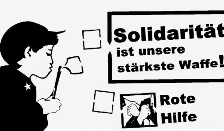 Flyer der Roten Hilfe Flyer der Roten Hilfe
