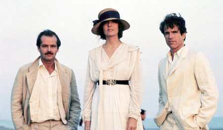 Eugene O'Neill (Jack Nicholson, l.), Louise Bryant (Diane Keaton...