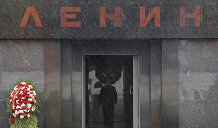 Das Lenin-Mausoleum am Roten Platz in Moskau Das Lenin-Mausoleum am Roten Platz in Moskau