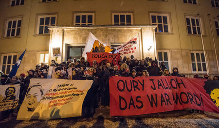 Demonstration am 12. Todestag des geflüchteten Oury Jalloh, der ...