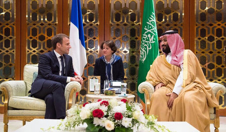 Gemeinsam gegen Teheran: Frankreichs Präsident Emmanuel Macron u...