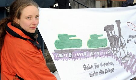 Die Friedensaktivistin Hanna Poddig wird am Sonnabend für ihr En...