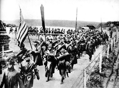 Die Vereinigten Staaten erklären am 6. April 1917 Deutschland de...