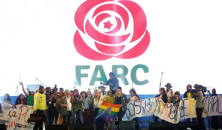 Mit einem Fest in Bogotá feierten die FARC am 1. September ihre ...