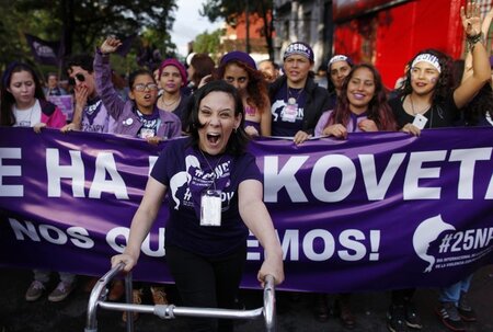 Frauenprotest am Samstag in Paraguays Hauptstadt Asunción Frauenprotest am Samstag in Paraguays Hauptstadt Asunción