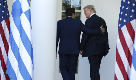 »Wir teilen dieselben Werte«: Alexis Tsipras am 17. Oktober bei ... »Wir teilen dieselben Werte«: Alexis Tsipras am 17. Oktober bei ...
