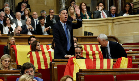 PP-Chef Xavier Garcia Albiol am 27. Oktober im katalanischen Par...