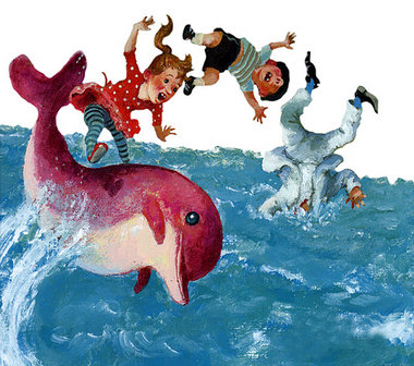 Vor Delphinen wird gewarnt: Miß Trixie, Paul und Doc (v. l. n. r...