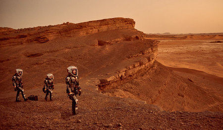 Zukunft der Menschheit? Der Erkundungstrupp auf dem roten Planet...