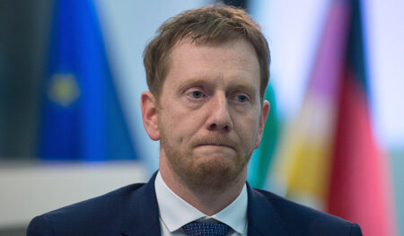 Der künftige Ministerpräsident Sachsen, Michael Kretschmer, muss...