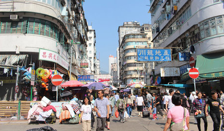 Peripherie: In Hongkongs nördlichem Viertel Shamshuipo gibt es v...