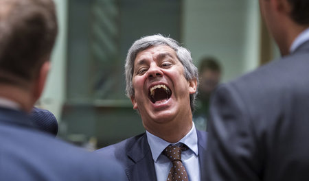Neues Umfeld: Mário Centeno bei der Wahl zum Vorsitzenden der Eu...