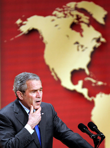 George W. Bush hat das Handelsabkommen mit den zentralamerikanis...