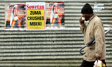 »Zuma überwältigt Mbeki«: Polokwane am Mittwoch, dem Tag nach de... »Zuma überwältigt Mbeki«: Polokwane am Mittwoch, dem Tag nach de...