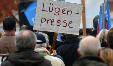 Auch die Medienkritik nach rechts verkehrt: Rostocker Anhänger d...